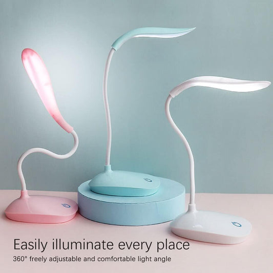Battery Operated Table Lamp for Study LED Light, Touch Control Eye Caring, Desk Lamp for Work From Home, Portable Reading Light (Assorted Color, Plastic, Pack of 1)##10